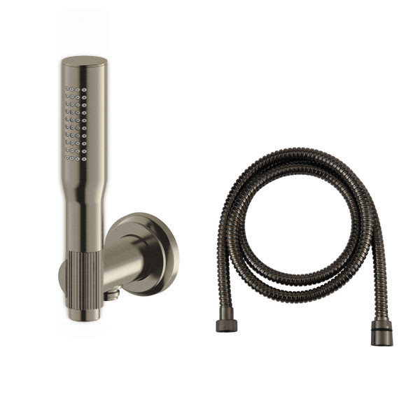 Armando Vicario Lumiere 900175-410 + 16003677-410 + RV51620-410 Black Brushed Επίτοιχη Παροχή Νερού