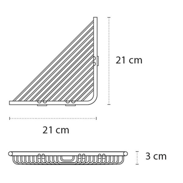 Karag Reti Satine 963699 Σπογγοθήκη Μπάνιου