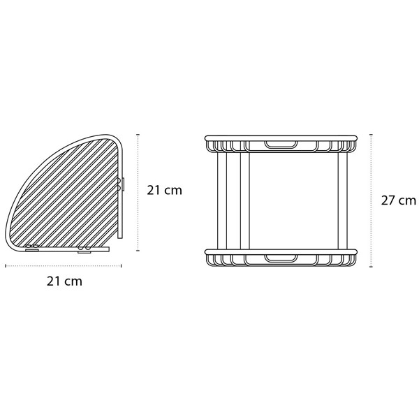 Karag Reti Satine 96377799 Σπογγοθήκη - Ραφιέρα Μπάνιου