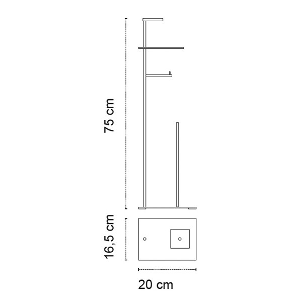 Karag 968199 Satine Πιγκάλ & Χαρτοθήκη Μπάνιου