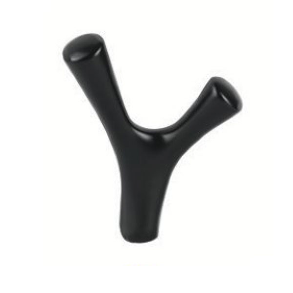 Import 998 Κρεμάστρα Τοίχου Διπλή Μαύρη