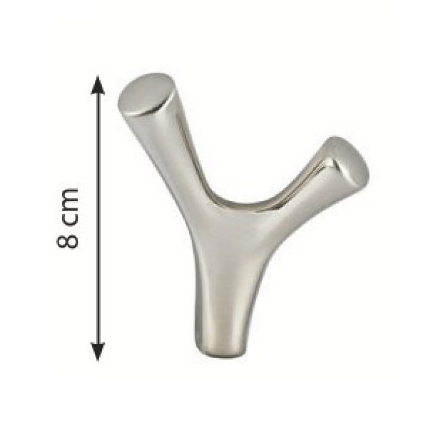 Import 998 Κρεμάστρα Τοίχου Διπλή Μαύρη