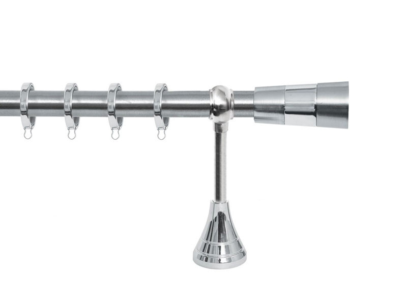 Import Σειρά Α Νο 1 Κουρτινόξυλο Ø25 Νίκελ Ματ / Χρώμιο