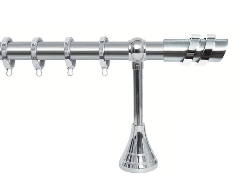 Import Σειρά Α Νο 4 Κουρτινόξυλο Ø25 Νίκελ Ματ