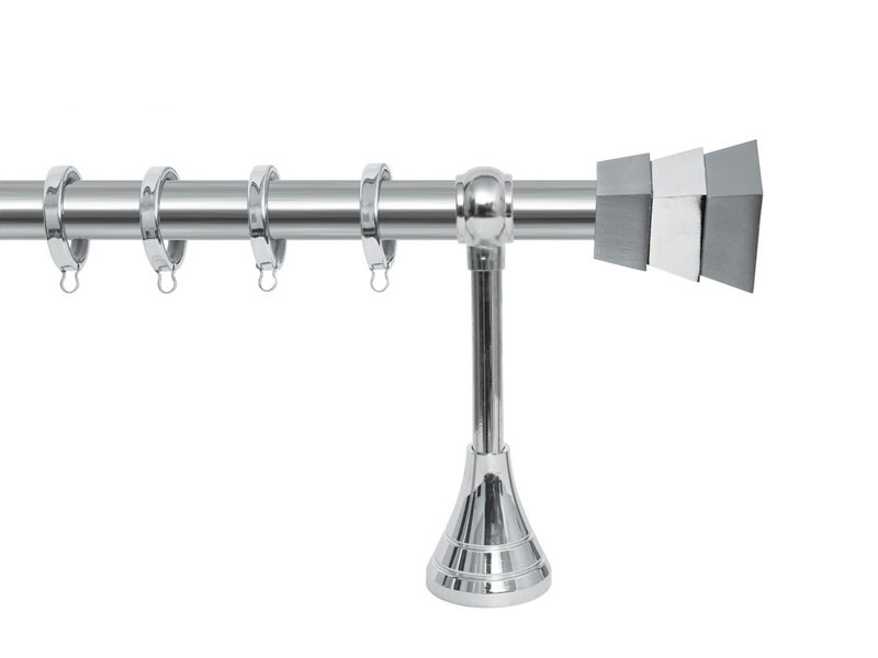 Import Σειρά Α Νο 8 Κουρτινόξυλο Ø25 Νίκελ Ματ / Χρώμιο