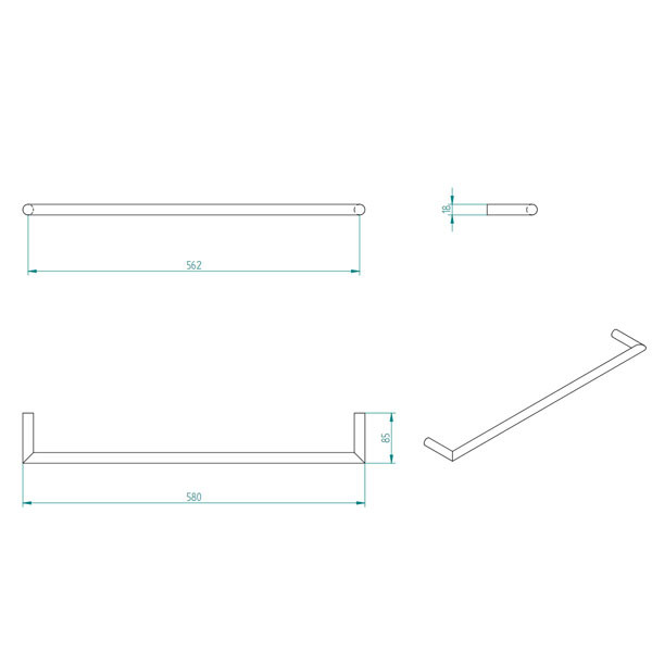 Verdi Lamda 301.A3.22 Πετσετοθήκη Μονή