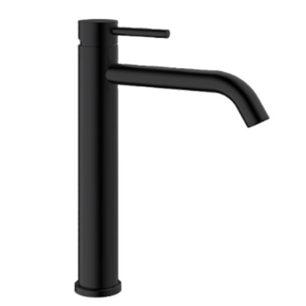 Eveberg Abacus JR Black Matt Μπαταρία Νιπτήρος Ψηλή