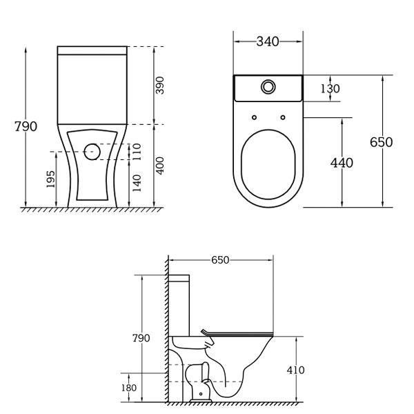 Corgres Advance Rimless 2557 Λεκάνη Χαμηλής Πιέσεως