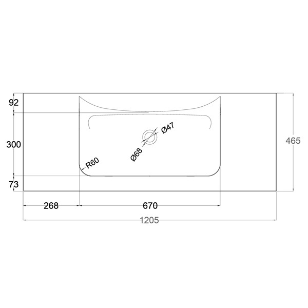 Elleci Anim 120 Nero Opaco Νιπτήρας Τεχνογρανίτης Επίπλου Μπάνιου