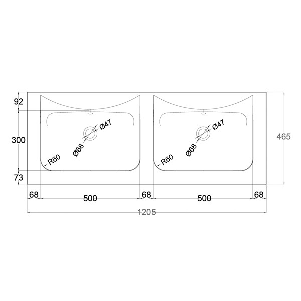 Elleci Anim 120v2 Bianco Opaco Νιπτήρας Τεχνογρανίτης Επίπλου Μπάνιου
