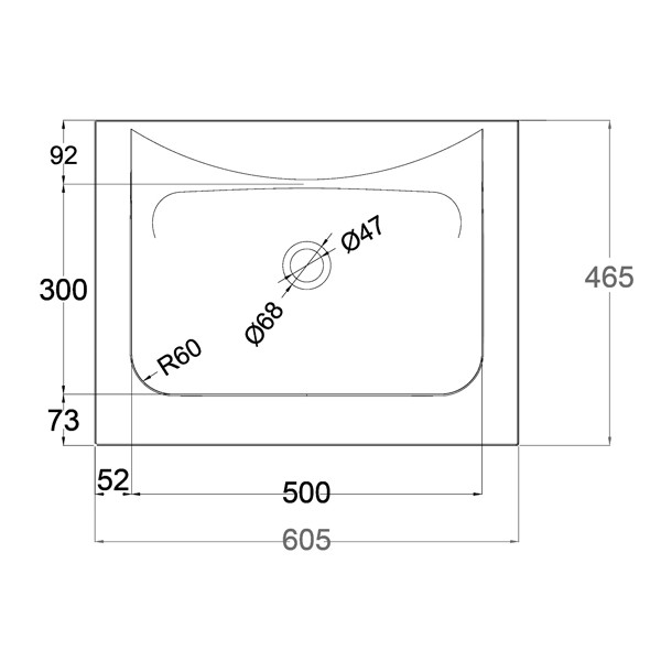 Elleci Anim 60 Nero Opaco Νιπτήρας Τεχνογρανίτης Επίπλου Μπάνιου