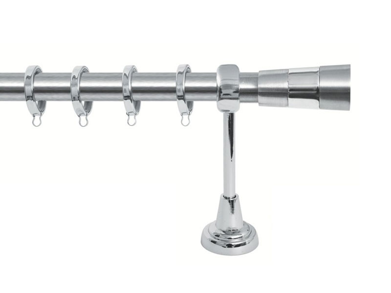 Import Σειρά Β Νο 1 Κουρτινόξυλο Ø25 Νίκελ Ματ / Χρώμιο