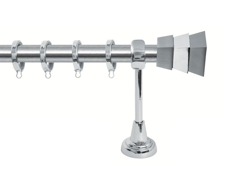 Import Σειρά Β Νο 8 Κουρτινόξυλο Ø25 Νίκελ Ματ / Χρώμιο