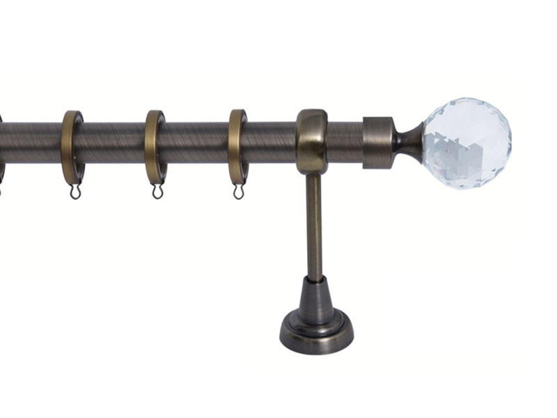 Import Σειρά Β Νο 9 Κουρτινόξυλο Ø25 Οξειδέ / Κρύσταλλο