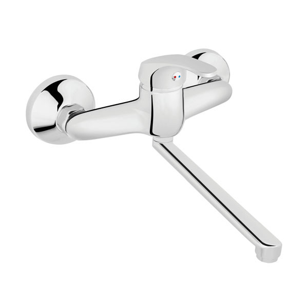 Ferro Basic BBC5 Chrome Μπαταρία Κουζίνας Τοίχου