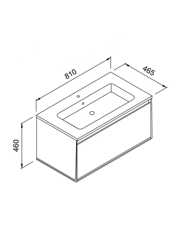 Martin Bella 80 Matte Soft Beige Βάση Επίπλου Μπάνιου Δαπέδου