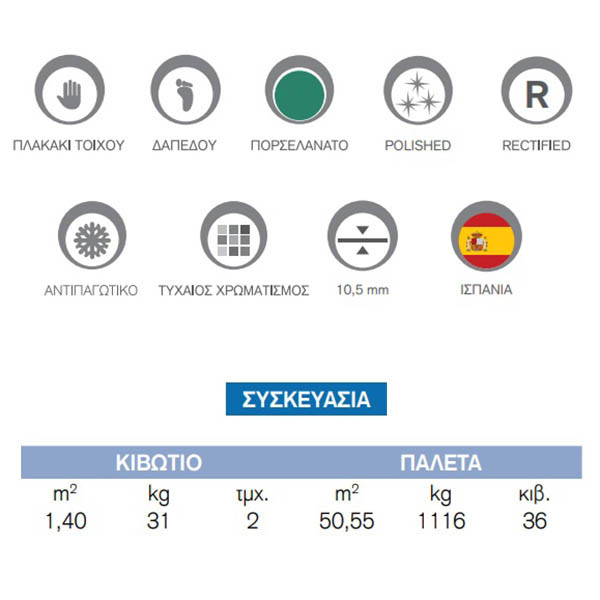 Kolossos Bibury Beige Πλακάκι Δαπέδου