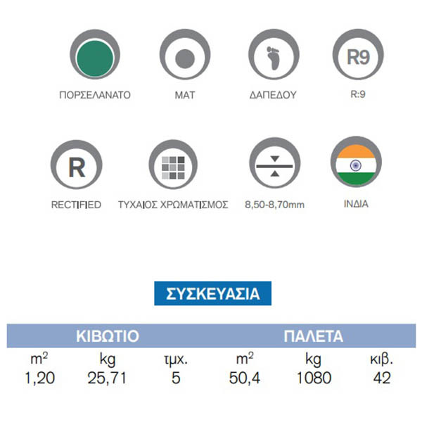 Kolossos Birchwood Natural Πλακάκι Δαπέδου Τύπου Ξύλου