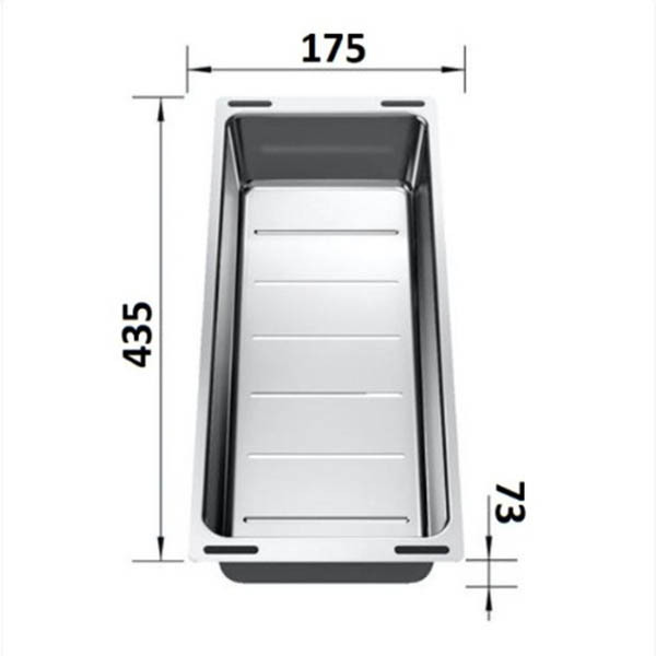Blanco 227689 Μπολ Σουρωτήρι Inox
