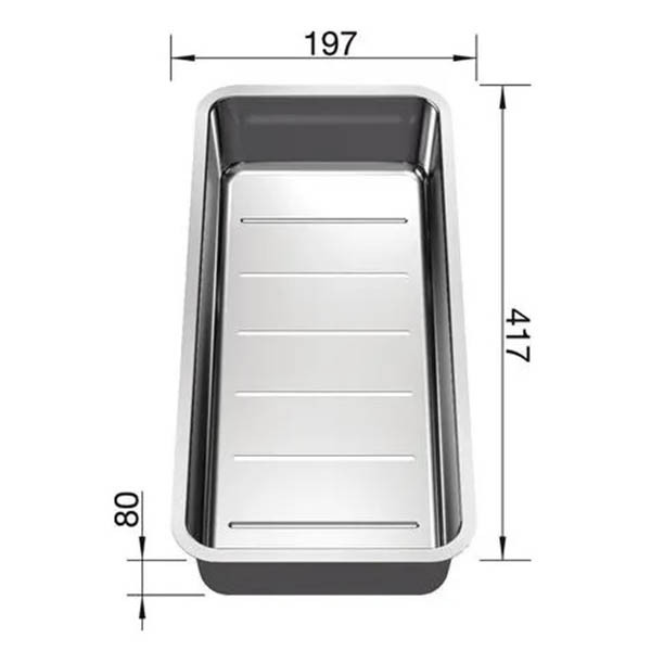 Blanco 227692 Μπολ Σουρωτήρι Inox