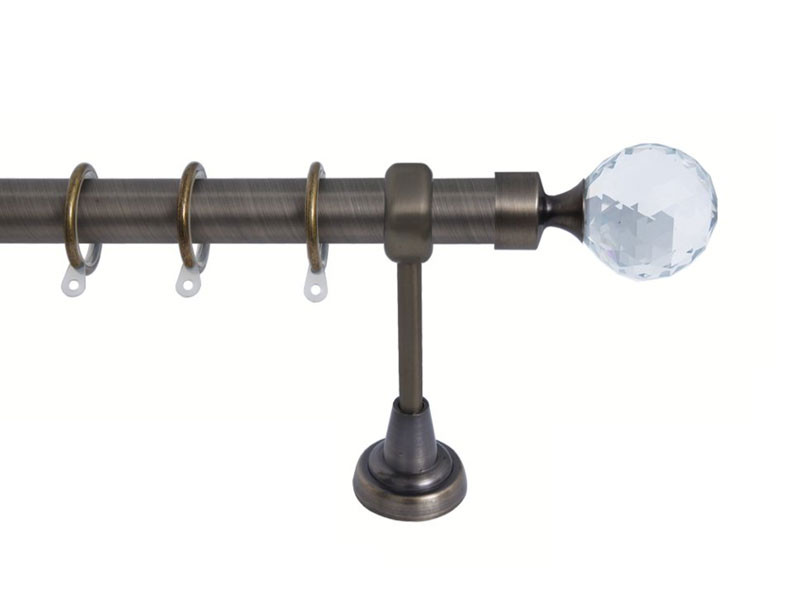 Import Σειρά Γ Νο 9 Κουρτινόξυλο Ø25 Οξειδέ / Κρύσταλλο