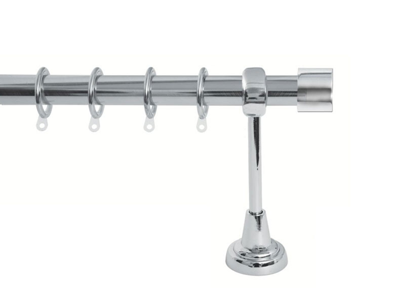 Import Σειρά Γ - Τάπα Κουρτινόξυλο Ø25 Χρώμιο