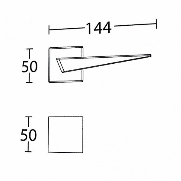 Conset C2025S Πόμολο Εξώπορτας Ματ Νίκελ