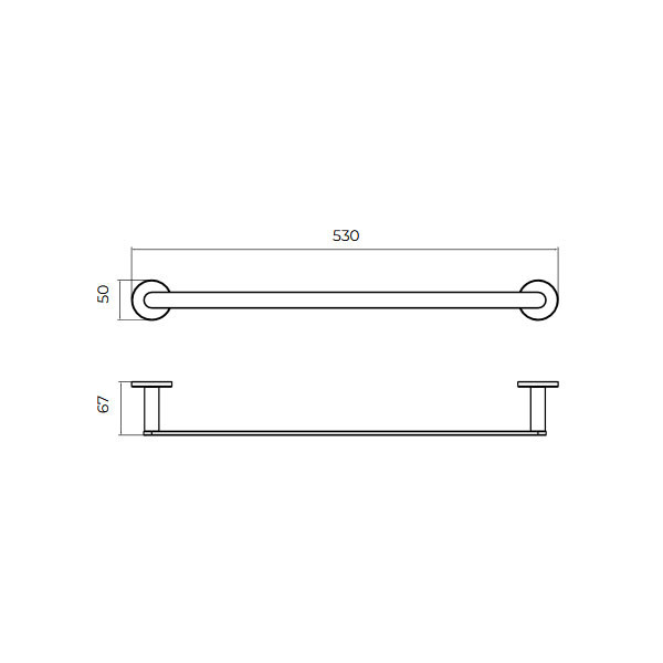 Imex Practic CAP003-04/ORC Rose Gold Mat Πετσετοθήκη Μονή