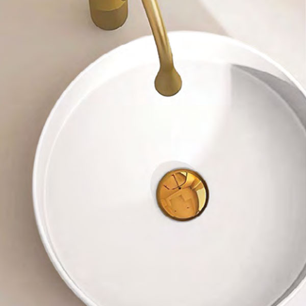 Corgres Circle White 3597 Νιπτήρας Eπικαθήμενος