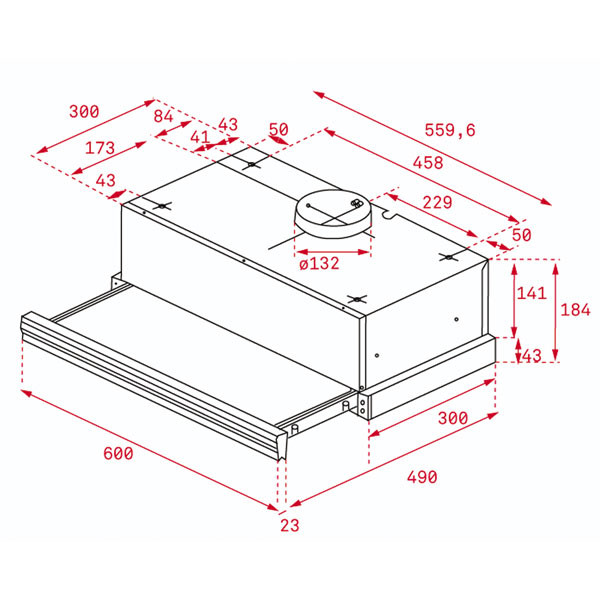Teka CNL 6415 BK ECOPOWER Συρόμενος Απορροφητήρας