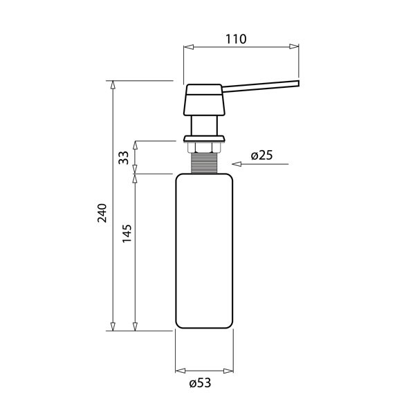 Helika D Silica Ντισπένσερ Νεροχύτη