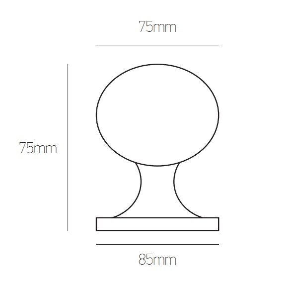 Best BB 1013 Πόμολο Μπουλ Εξώπορτας Ανοξείδωτο