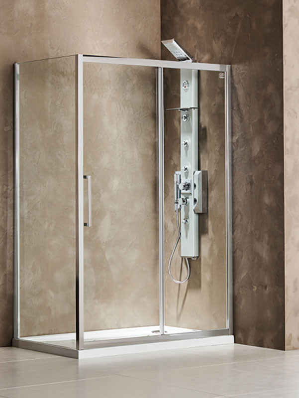 Devon Primus Plus Slider (1+1) SLT - Side Panel SPT Καμπίνα Ασύμμετρης Ντουζιέρας