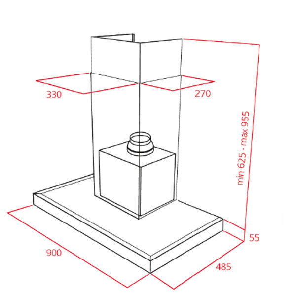 Teka DPL 986 T Ecopower Απορροφητήρας Καμινάδα