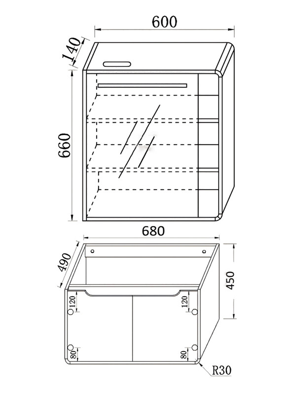 Martin Echo 70 Soft Lemon Έπιπλο Μπάνιου