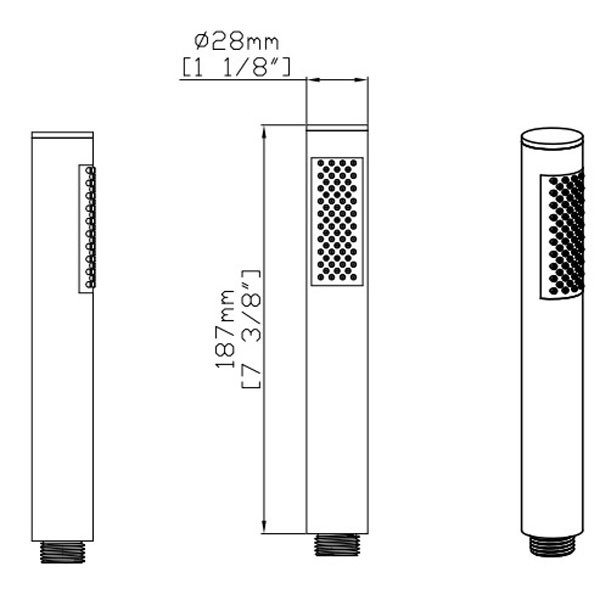 Karag EF22502-GM Gun Metal PVD Τηλέφωνο Μπάνιου