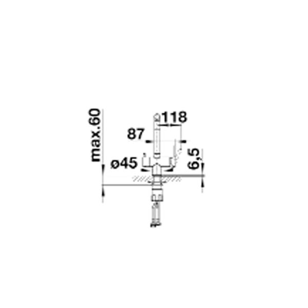 Blanco Fontas ΙΙ Satin Platinum 527714 Μπαταρία Κουζίνας Πάγκου