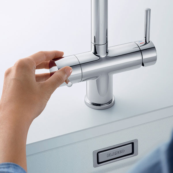 Blanco Fontas-S II Satin Platinum 527715 Μπαταρία Κουζίνας Αποσπώμενη