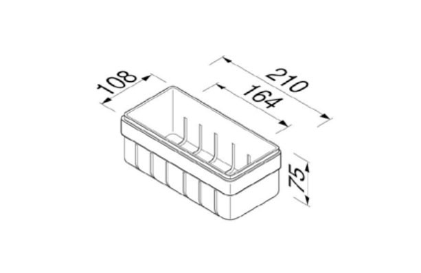 Geesa Frame 8801-400 Black Matt Σπογγοθήκη Μπάνιου