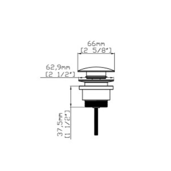 Karag G9800-A Cromo Βαλβίδα Νιπτήρος