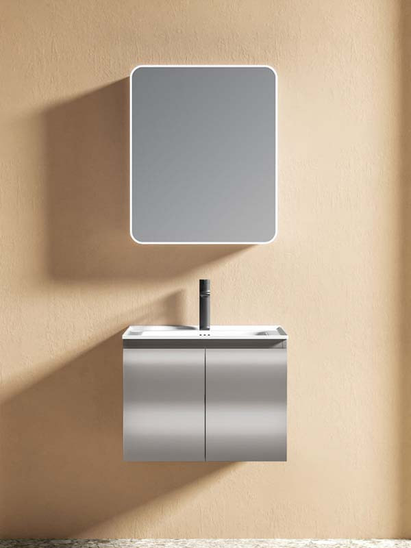 Martin Hera 60 Light Grey Έπιπλο Μπάνιου HDPE High Density Αδιάβροχο