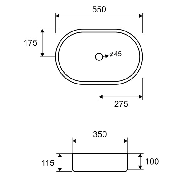 Karag Jupiter BB6808-BG PVD Oro Νιπτήρας Ανοξείδωτος