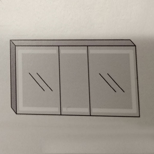 Furnibath K.120AB Καθρέπτης Μπάνιου Με LED