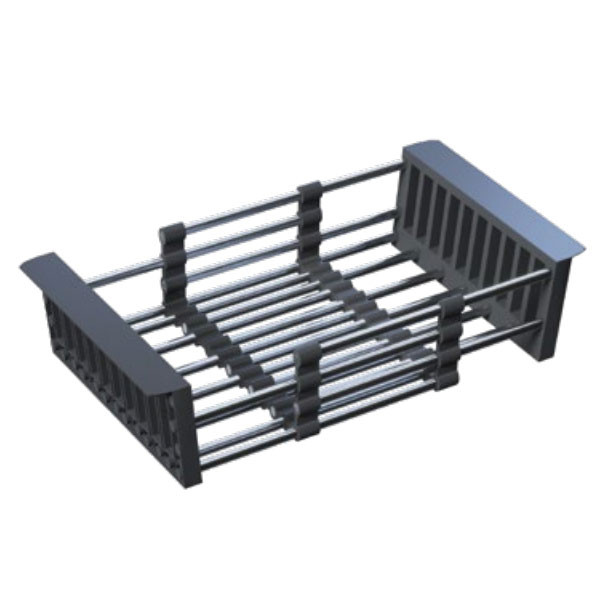 Sanitec 00658 Καλάθι Πτυσσόμενο Χρώμιο / Γκρι