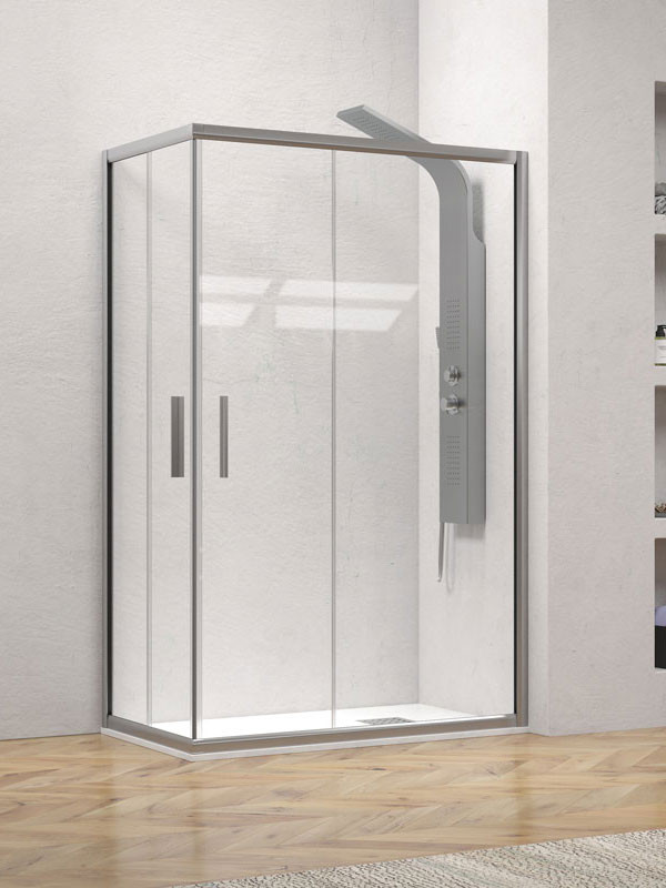 Karag EFE 100 Silver Καμπίνα Ασύμμετρης Ντουζιέρας