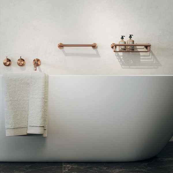 Geesa Nemox Rose Gold Brushed PVD 6507/60-811 Πετσετοθήκη Μονή