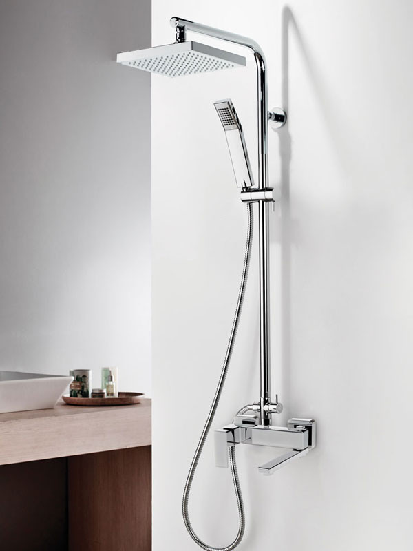 La Torre Profili Plus 46025-100 Chrome Στήλη Ντους Με Μπαταρία