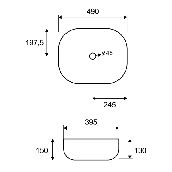 Karag LT 2143-MP Rosa Opaco Νιπτήρας Χρωματιστός