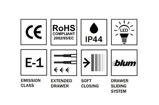 Drop Instinct 150 Smoked Oak Top-2 Βάση Επίπλου Μπάνιου Με Νιπτήρα