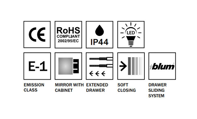 Drop Torino 90 Anthracite Βάση Επίπλου Μπάνιου Με Νιπτήρα